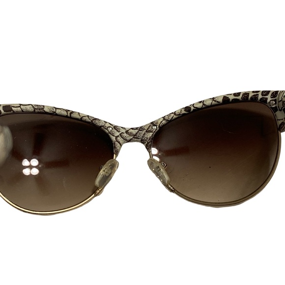 Diane Von Furstenberg Womens Snakeskin Sunglasses - Picture 3 of 6